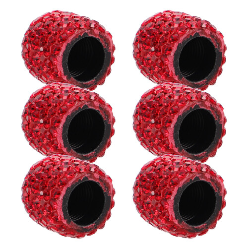 30Pcs Tire Valve Caps Rhinestone Crystal Durable Car Use 1