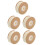 5Pcs Half Round Beige Pearl Bead String for Crafting Kids Accessories 10