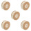 5Pcs Half Round Beige Pearl Bead String for Crafting Kids Accessories 4
