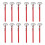 12Stk Auto Dashboard Thermometer Aus Rot 7