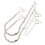 4Pcs Silver Metal Decorative Bra Shoulder Straps for Strapless Dresses 1