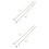 4Pcs Silver Metal Decorative Bra Shoulder Straps for Strapless Dresses 7