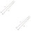 4Pcs Silver Metal Decorative Bra Shoulder Straps for Strapless Dresses 8