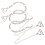 4Pcs Silver Metal Decorative Bra Shoulder Straps for Strapless Dresses 2