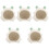 5Pcs Summer Ceramic Hamster House White Cooling Hideout Nest 4