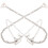 4Pcs Silver Metal Decorative Bra Shoulder Straps for Strapless Dresses 3