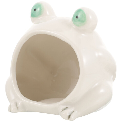 5Pcs Summer Ceramic Hamster House White Cooling Hideout Nest 1