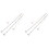 4Pcs Silver Metal Decorative Bra Shoulder Straps for Strapless Dresses 4