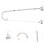 4Pcs Silver Metal Decorative Bra Shoulder Straps for Strapless Dresses 11