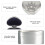 4Pcs Baby Teeth Organizer Silver Alloy Tooth Collection Box 7