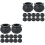 36Pcs Black Witch Jars Buckets for Halloween Party 5