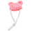 5Pcs Lightweight Pink Woolen Yarn Pet Hat Adjustable Small Animal 4