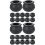 36Pcs Black Witch Jars Buckets for Halloween Party 7