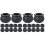 36Pcs Black Witch Jars Buckets for Halloween Party 4