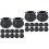 36Pcs Black Witch Jars Buckets for Halloween Party 6