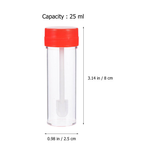 30Pcs Plastic Sample Cups Lids 1