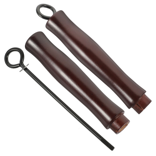 4Pcs Ergonomic Removable Pot Handle for Kitchen Cookware Dark Red