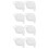 8Pcs Ceramic Tea Bag Holders White Dipping and Snack Dishes 10