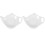 8Pcs Ceramic Tea Bag Holders White Dipping and Snack Dishes 2
