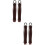 4Pcs Ergonomic Removable Pot Handle for Kitchen Cookware Dark Red 8