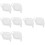 8Pcs Ceramic Tea Bag Holders White Dipping and Snack Dishes 9