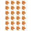 120Pcs Orange Maple Leaf Applique Embroidered Patch for Clothes Bags 2