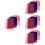 20Pcs Colorful Imitation Silk Dance Square Scarves Performance Props 7