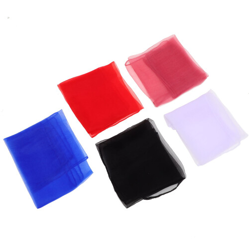 20Pcs Colorful Imitation Silk Dance Square Scarves Performance Props 1
