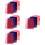 20Pcs Colorful Imitation Silk Dance Square Scarves Performance Props 8