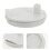 4Pcs Leakproof White Breastfeeding Pump Covers Easy Install for Moms 11