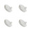 4Pcs Leakproof White Breastfeeding Pump Covers Easy Install for Moms 9