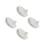 4Pcs Leakproof White Breastfeeding Pump Covers Easy Install for Moms 8