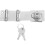 3Sets Durable Zinc Alloy Keyed Closet Door Locks Silver Foldable Hasp 2