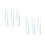12Pcs Blue Practical Cleaning Brushes Bamboo Glass Bottle Cleaner 9
