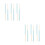 12Pcs Blue Practical Cleaning Brushes Bamboo Glass Bottle Cleaner 8