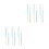 12Pcs Blue Practical Cleaning Brushes Bamboo Glass Bottle Cleaner 7