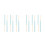 12Pcs Blue Practical Cleaning Brushes Bamboo Glass Bottle Cleaner 3