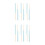 12Pcs Blue Practical Cleaning Brushes Bamboo Glass Bottle Cleaner 5