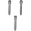 3Pcs Silver Kids Microphone Toy Plastic Simulation Karaoke Plaything 4