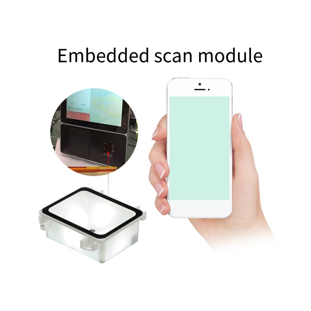 Embedded 2D Barcode Scanner Usb Qr Barcode Reader Rs232 Ttl Interface Kiosk Small Fixed Installation Barcode Printer 4852537322065