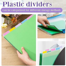 12-teiliges 31 x 32 cm großes Papier-Aufbewahrungsset mit sexy Indexetiketten für Trennfächer in Aufbewahrungsboxen und Schallplatten