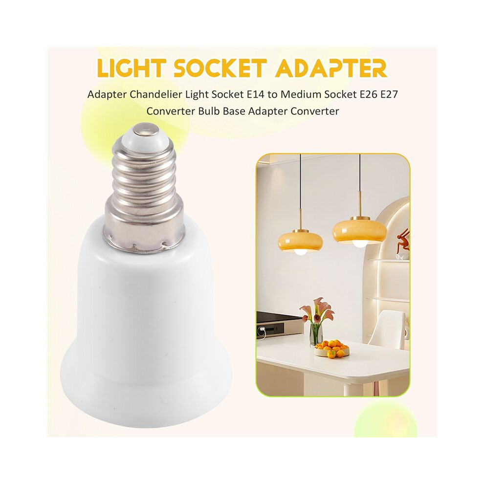 E14 To E26 E27 Adapter Chandelier Socket E14 To Medium Socket E26 E27 Converter Bulb Base Adapter Converter Light 4852693579310
