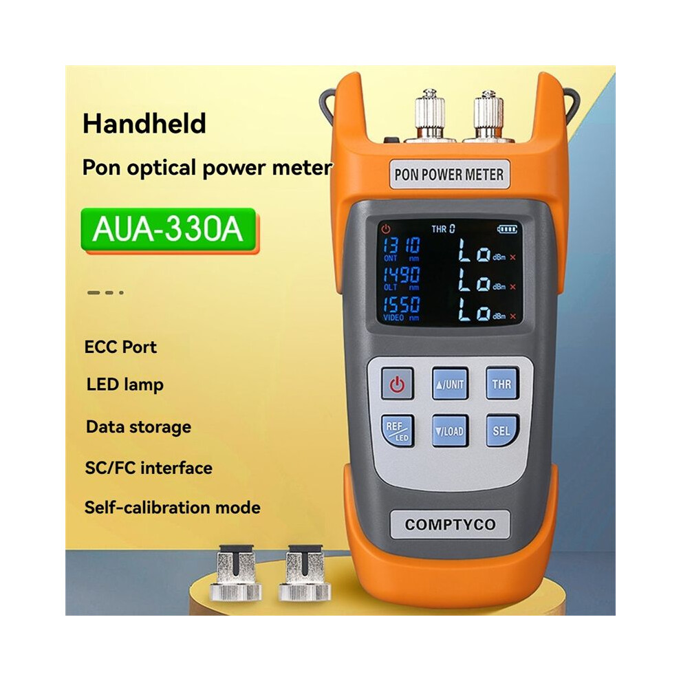 Photos - Other Hand Tools PON Power Meter, Fiber Optic Tester for ONT/OLT, Optical Communication Test Instruments, 1310/1490/1550nm AUA-330A