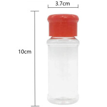 1 Set mit 50 Leeren Plastik GewüRz Flaschen Zur Aufbewahrung Von Grill GewüRzen Salz Pfeffer Usw. 100 Ml / 3,3 Unzen, Rot