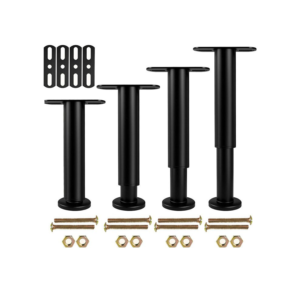 4Pcs Adjustable Height Bed Support Legs 7.08-12.6 Inch, Under Bed Center Support Leg, For Bed Frame/Bed Center Slat 4852537378628