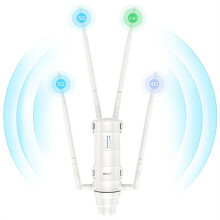 AC1200 Outdoor-WLAN-Router/Access Point mit hoher Sendeleistung, Dualband (2,4 GHz/5 GHz), PoE-fähig, SIM-Karten-Unterstützung, UK-Stecker