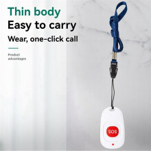 Caregiver Pager Emergency Call Button SOS Call Bell Transmitter for the Elederly Clinic Nursing Home