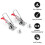 2-Pack 2000Lbs Capacity Heavy Duty Adjustable  U Bolt Self-Lock Toggle Clamp 2