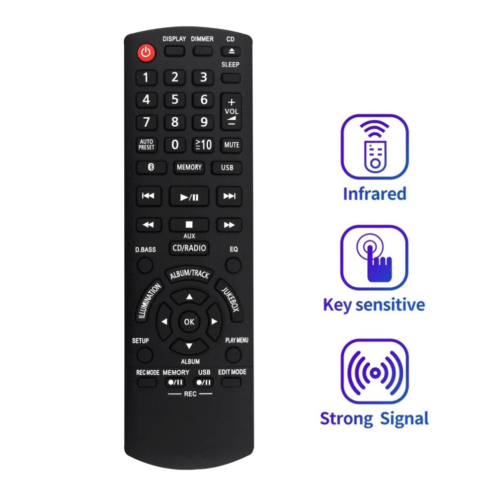 Replace N2qayb001094 Remote For Sa-Akx900 Scakx300 Sa-Akx400 Sa-Akx550 Sa-Akx500 Sa-Akx600 Bt Cd Stereo System 4852693589654