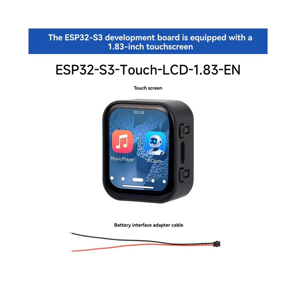 Esp32-S3 1.83-Inch Touchscreen Development Board 240X284 Wifi/Bluetooth Accelerometer Gyroscope Sensor For Xiaozhi Ai 4852367056635